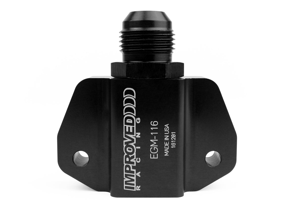 Improved Racing - Oil sensor, accumulator, and turbo feed adapter, -8AN ORB and two 1/8" NPT ports, LS engines