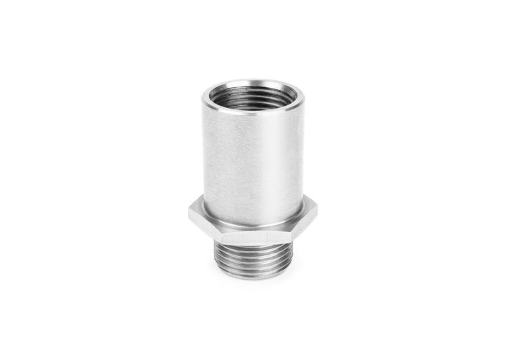 Improved Racing - Oil filter sandwich plate adapter screw bung, M22 x 1.50, stainless