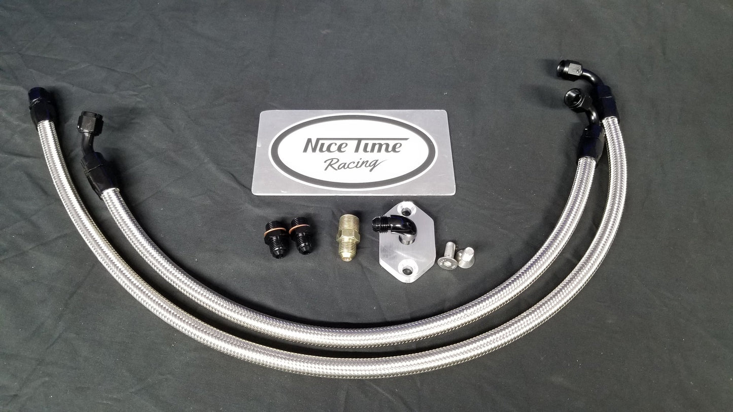 Nice Time Racing KA24DE/KA24E Turbo Plumbing kit SR Location