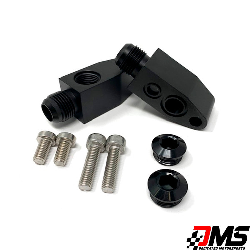 Dedicated Motorsports - 10an Low Pro Turbo Drains Garrett, VS, Xona PAIR
