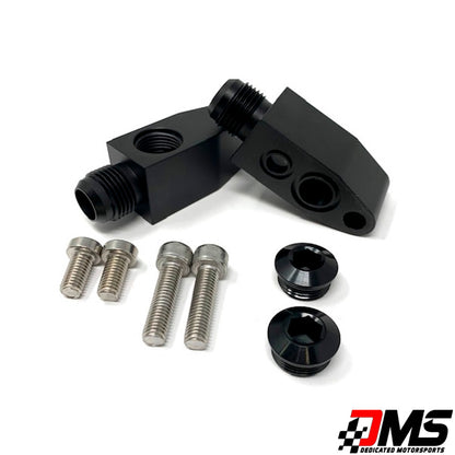 Dedicated Motorsports - 10an Low Pro Turbo Drains Garrett, VS, Xona PAIR
