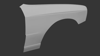 Big Duck Club - BMW E30 Sedan Front Overfender - M3 Style (50mm)