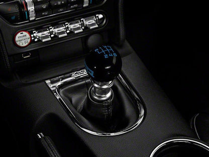 RTR - BLACK SHIFT KNOB - BLUE ENGRAVING (15 - 23 GT, ECOBOOST, V6)