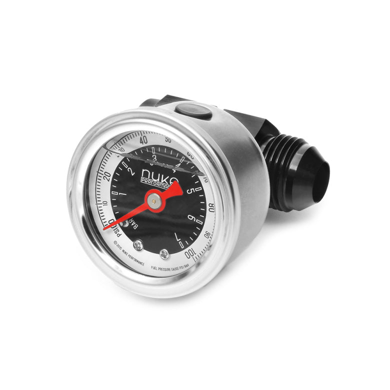 Nuke Performance - AN-6 Male to Female Pressure Gauge Adapter, 1/8 NPT
