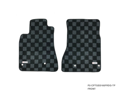 P2M - LEXUS GS300/400 2000-04 FRONT + REAR RACE FLOOR MATS : DARK GREY (P2-CPTGSS160FRDG-TP)