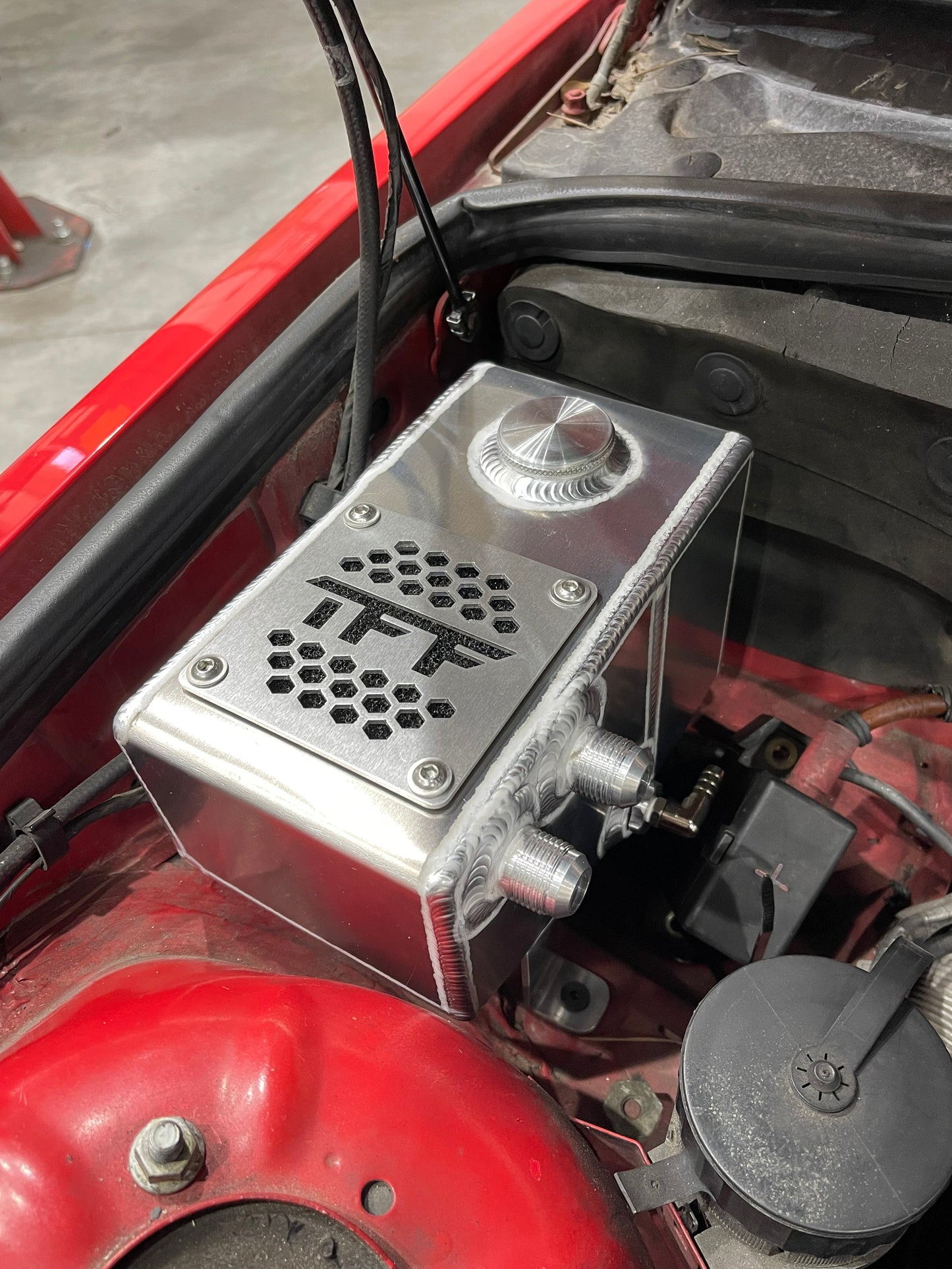 True Focus Fabrication - BMW E36 - Catch Can / Coolant Overflow Combo Tank