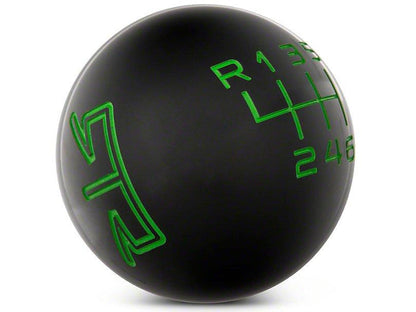 RTR - BLACK SHIFT KNOB - GREEN ENGRAVING (15-23 GT, ECOBOOST, V6)