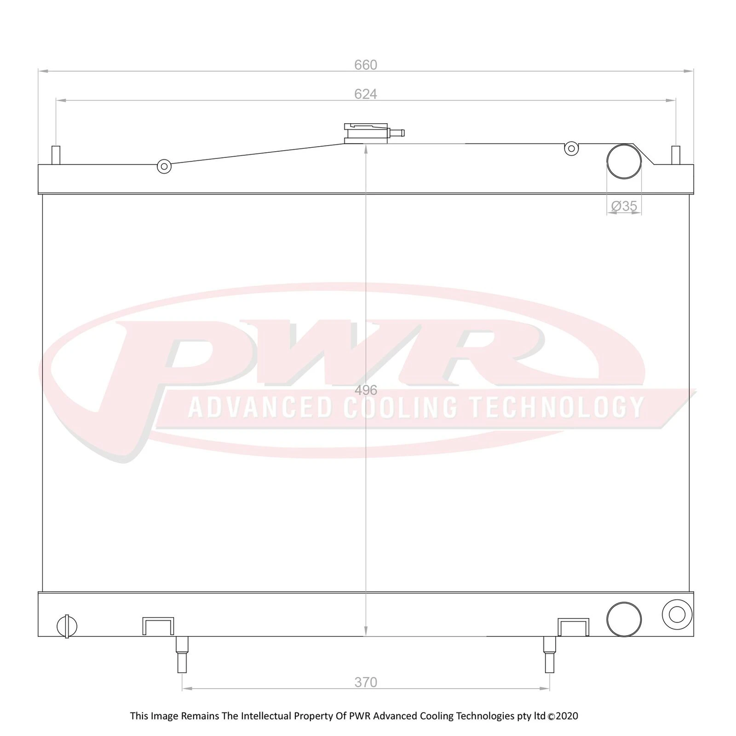 PWR - Nissan Skyline R33 GTR/GTST + R34 GTT (95-02) Radiator