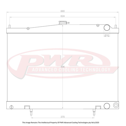 PWR - Nissan Skyline R33 GTR/GTST + R34 GTT (95-02) Radiator