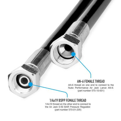 Nuke Performance - Air Jack Lance High Pressure Hose 2m (6.5ft)