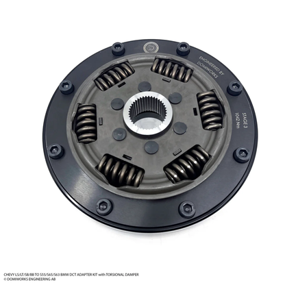 DomiWorks Engineering - CHEVY LS/LT/SB/BB TO S55/S65/S63 DCT ADAPTER KIT WITH TORSIONAL DAMPER