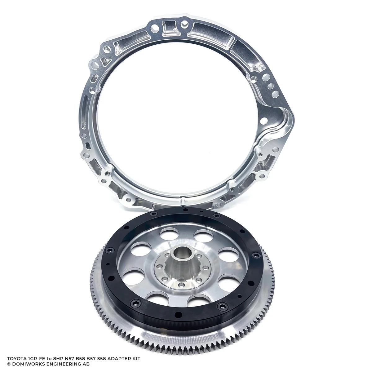 DomiWorks Engineering - TOYOTA 1GR-FE TO BMW 8HP 45/50/70/75 N57 B58 B57 ADAPTER KIT