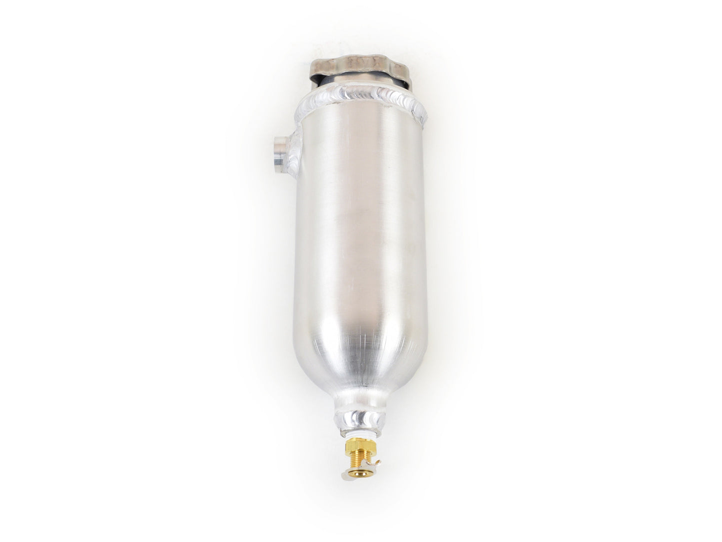 Canton -Aluminum Catch Fill Tank 24 Oz 3/8" Ports & Petcock With Vented Cap