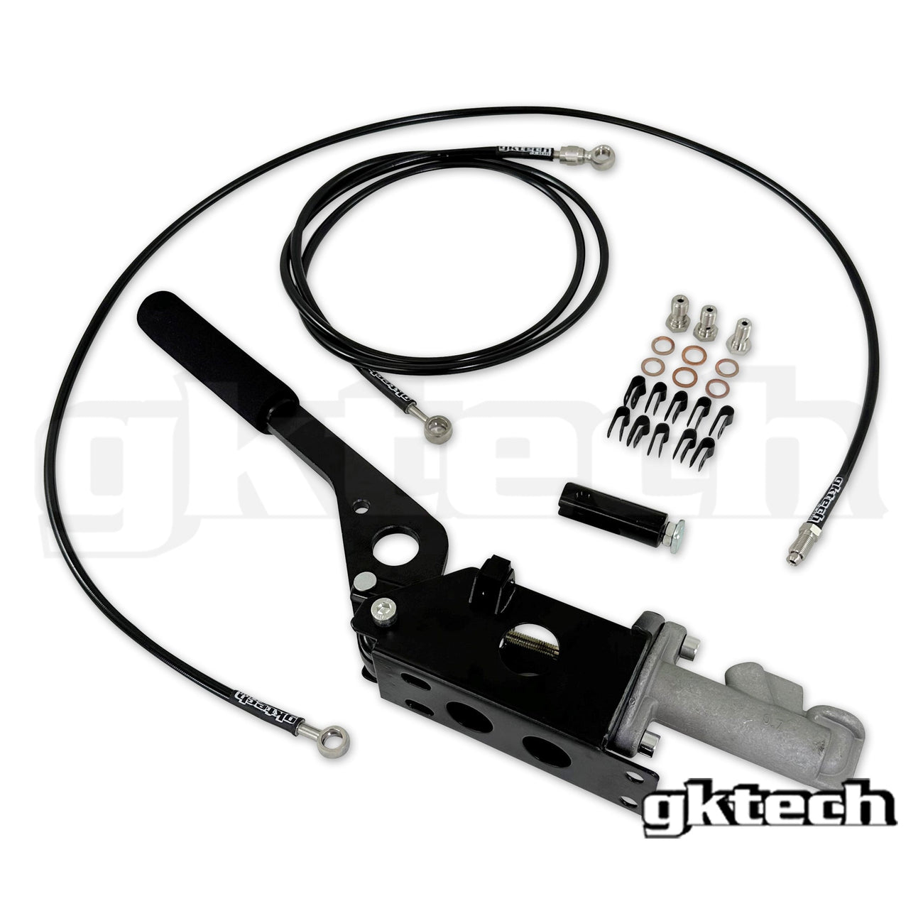 GKTech - BUDGET HYDRAULIC E-BRAKE ASSEMBLY AND IN-LINE BRAIDED LINE KIT