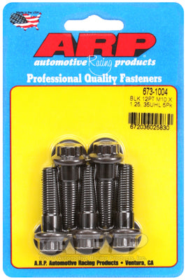 ARP M10 x 1.25 x 35 12pt Black Oxide Bolts (5/pkg)