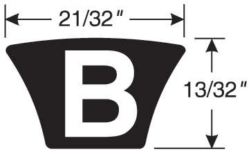 Gates Universal 58in Outside Circumference .66in Width Hi-Power II Belt