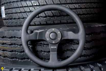 Momo Competition Steering Wheel 350 mm - Black AirLeather/Black Spokes