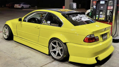 KBD - BMW E46 3 Series 2DR 4DR 1999-2005 ISB Style 1 Piece Polyurethane Rear Bumper (37-6883)