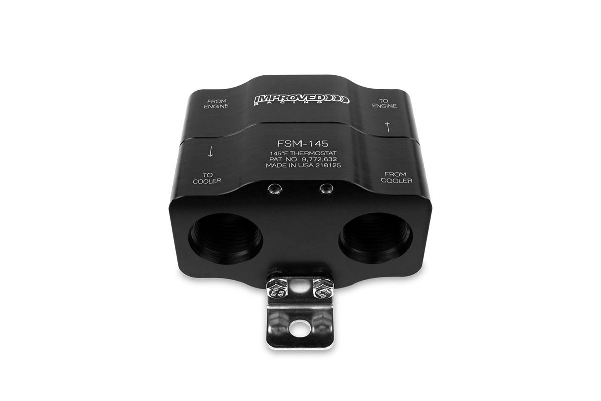 Improved Racing - Flow Series Motorsport remote inline transmission and differential oil thermostat, 145F
