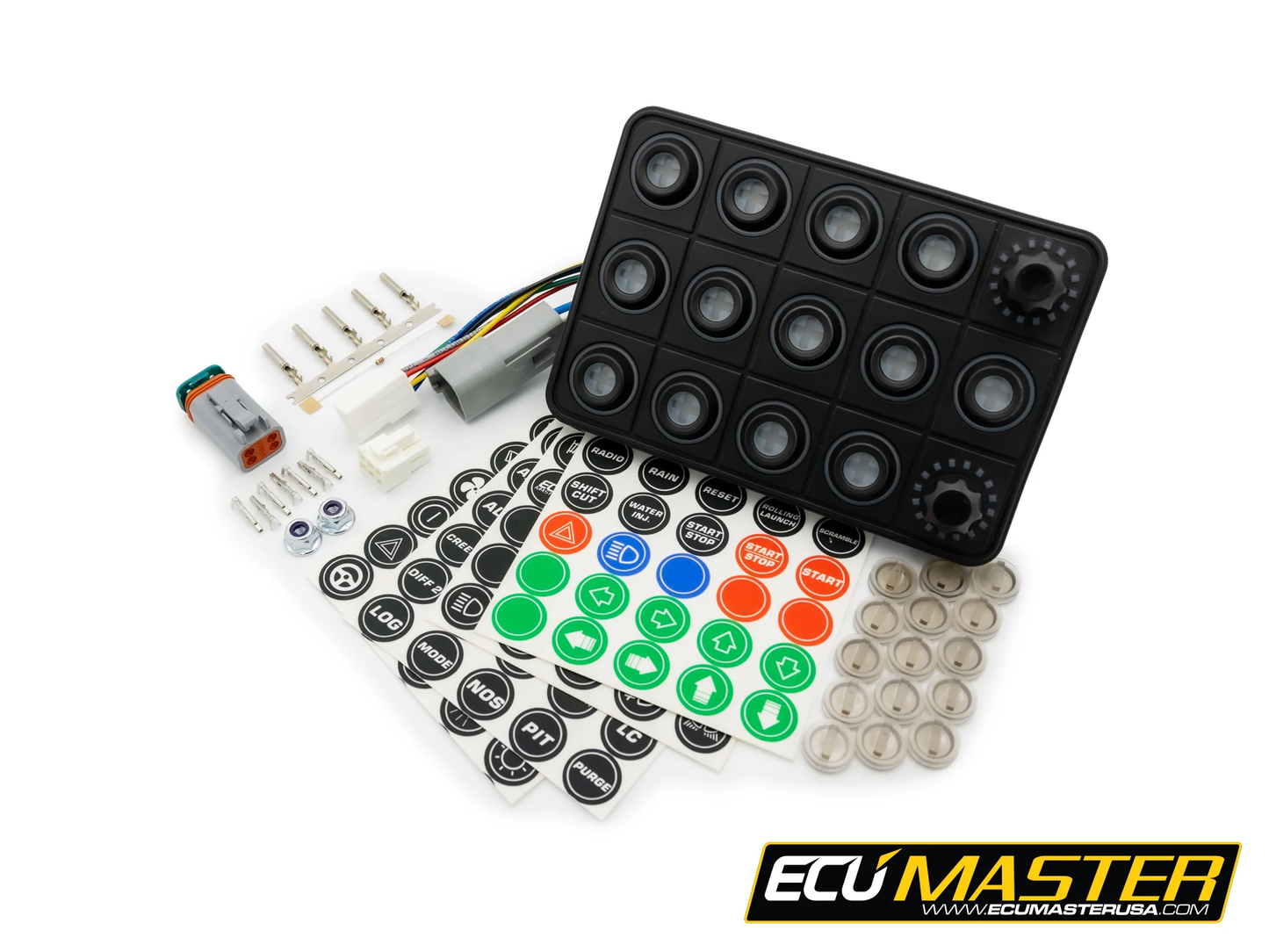 ECU MASTER - 15-POSITION CAN KEYBOARD W/ ROTARY SWITCHES