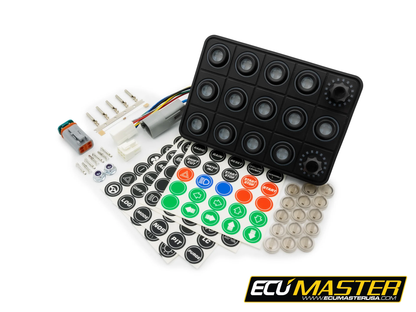 ECU MASTER - 15-POSITION CAN KEYBOARD W/ ROTARY SWITCHES