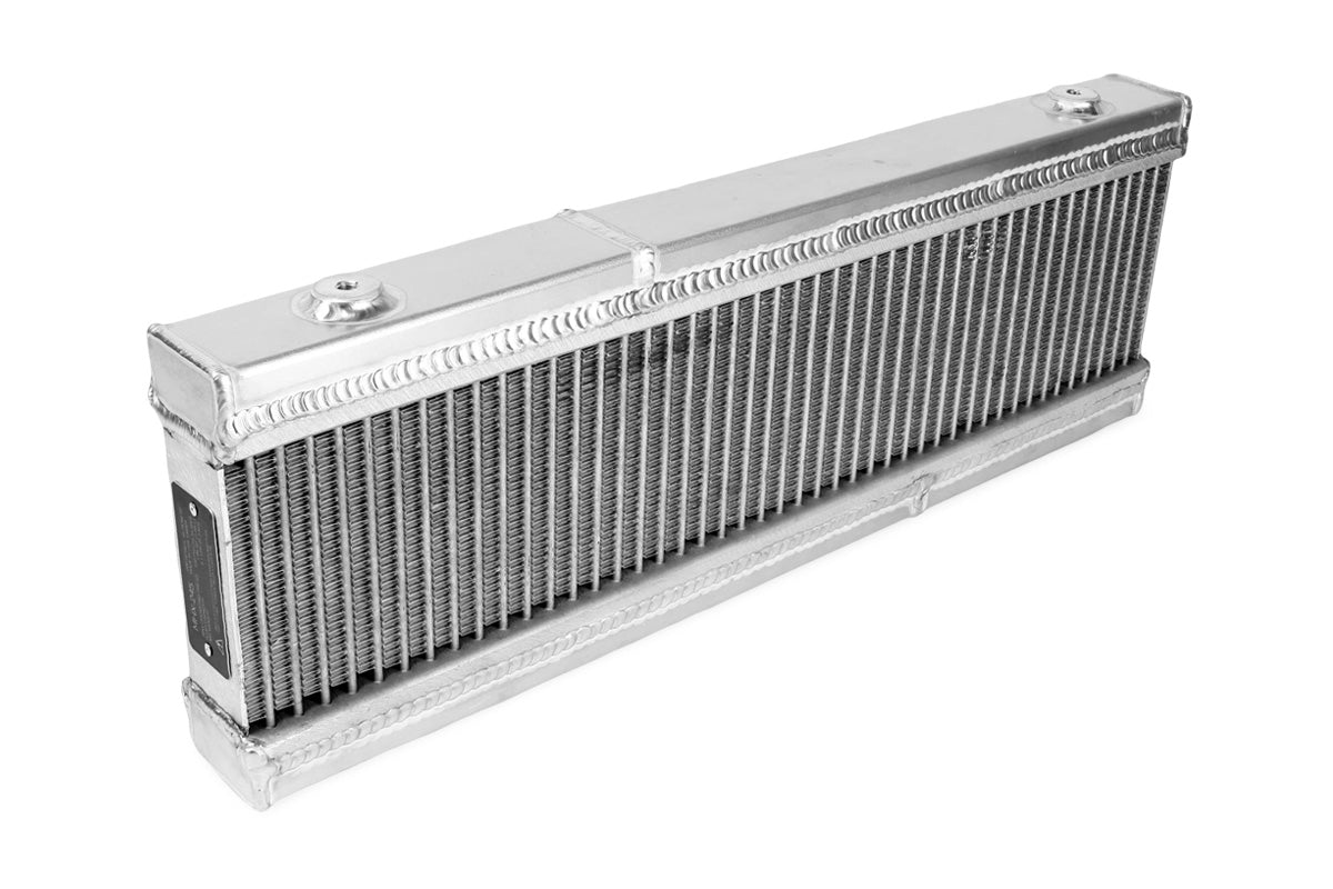 Improved Racing - High efficiency triple-pass oil cooler, 200 series, 48-row, 7.00" x 21.26", -10AN male ports