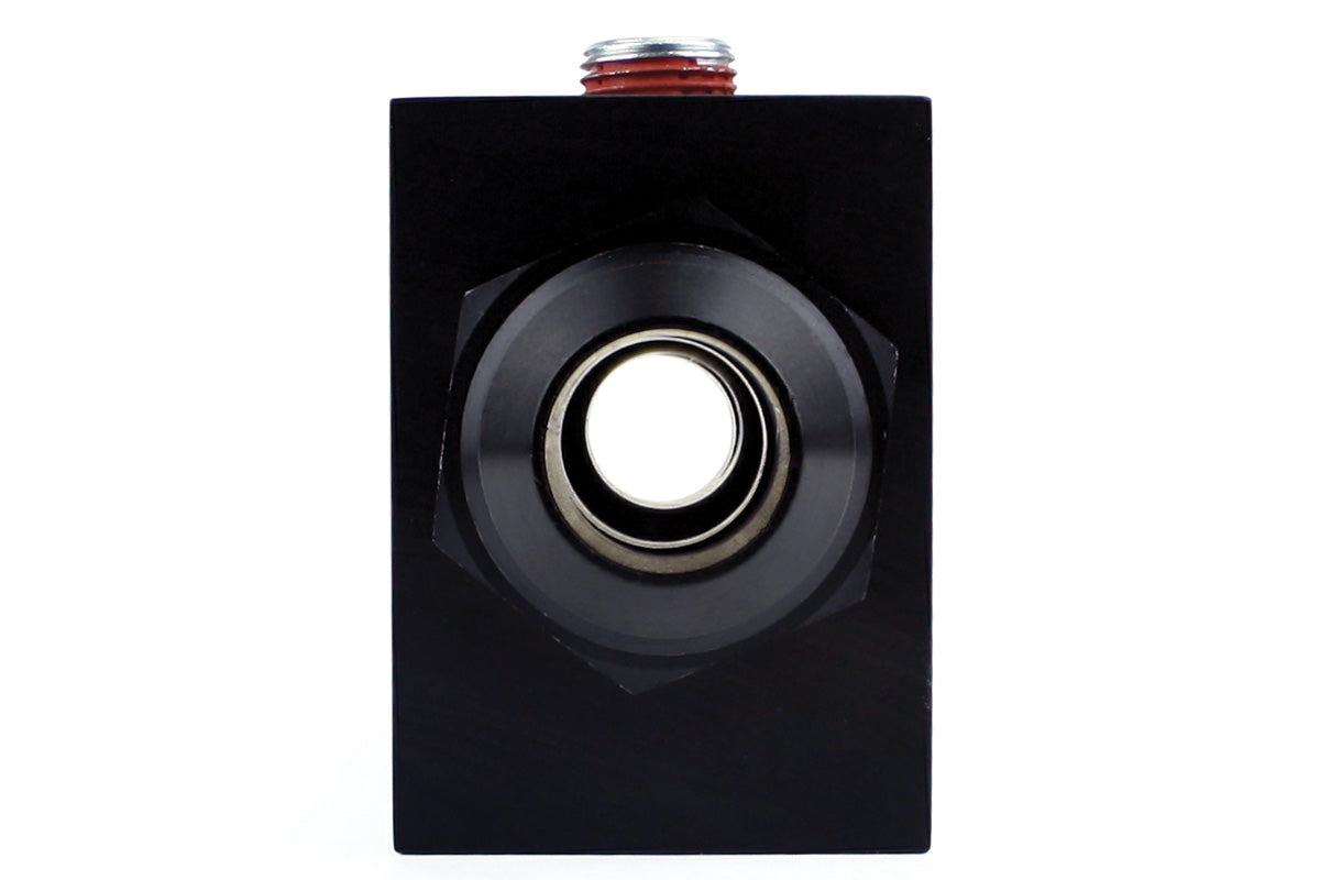 Improved Racing - Inline oil sensor adapter block, two 1/8" NPT sensor ports, -10AN ORB in/out ports