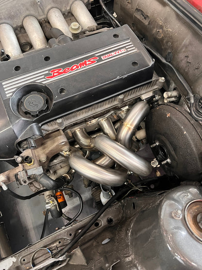 AK 3SGE BEAMS TO E30 RAM HORN STYLE HEADERS