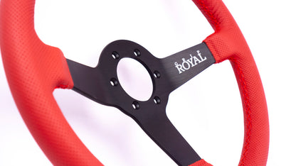 Grip Royal - Brute – 350mm – Red Perforated Leather – Black TDC
