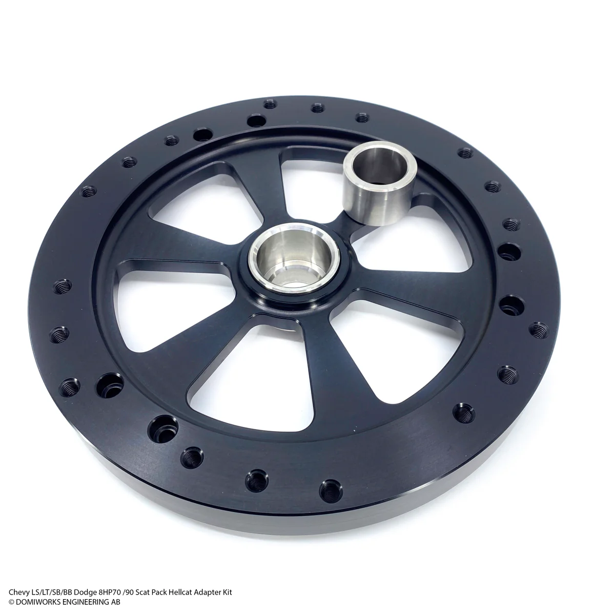 DomiWorks Engineering - CHEVY LS/LT/SB/BB TO DODGE 8HP70 / 8HP90 SCAT PACK HELLCAT ADAPTER KIT