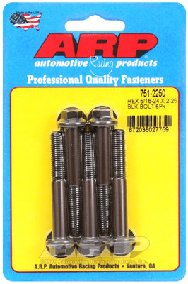 ARP 5/16-24 in. RH Thread, 2.250 in Hex Head Bolts - Set of 5