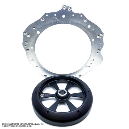 DomiWorks Engineering - CHEVY LS/LT/SB/BB TO 8HP 45/50/70/75/90 N57 B57 B58 N63 N73 N74 ADAPTER KIT