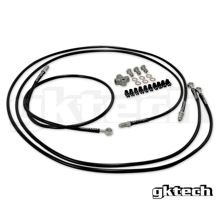 GKTech - FR-S / GR86 / BRZ E-BRAKE BRAIDED BRAKE LINE KIT (GT86-DUAL)
