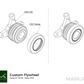 PMC Motorsport - Adapter Kit Toyota JZ 1JZ 2JZ - Nissan 350Z Z33 370Z Z34 CD009 - 184mm / 7.25" (A-JZ-350-184P)