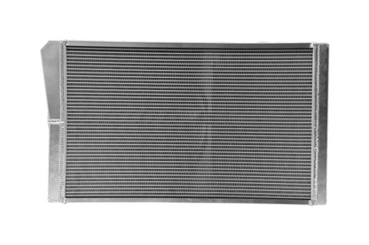 PWR - Radiator Module Lightweight Late Model Ext.Tube Closed 27.5" x 16.26" 1-3/4" Outlet w/ 13" Spal Fan & PWR EOC w/ 9" Spal Fan