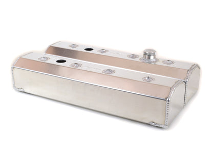 Canton - Válvula cobre bloco pequeno Chevy Centerbolt Fab Alum com enchimento e PCV