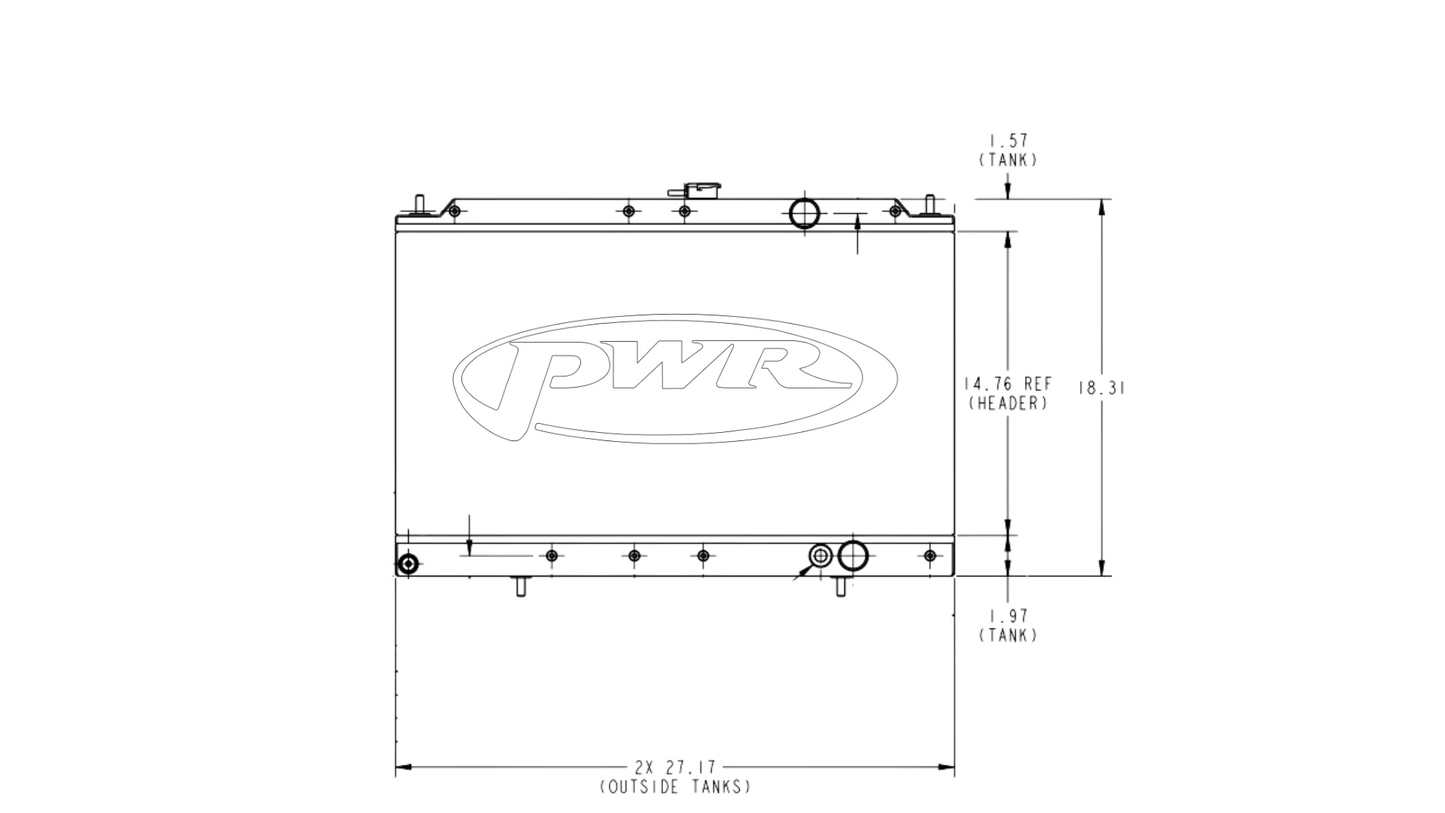 PWR - Mitsubishi Galant VR4 1987-1988 E39A Radiator