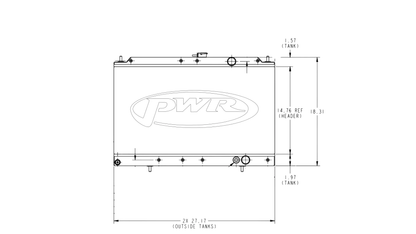 PWR - Mitsubishi Galant VR4 1987-1988 E39A Radiator