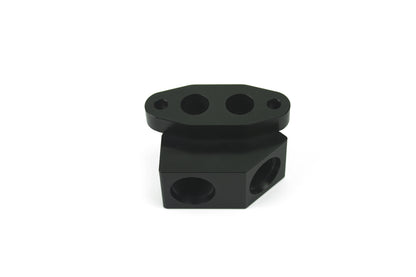 Improved Racing - Oil cooler adapter, GM LS series engine, front sump or rear sump, bottom exit ports