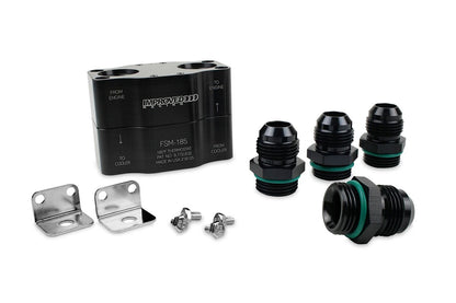 Improved Racing - Flow Series Motorsport remote inline oil thermostat, 205F