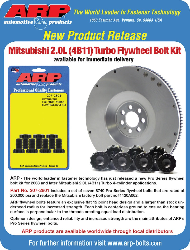 ARP Mitsubishi 4B11 Flywheel Bolt Kit