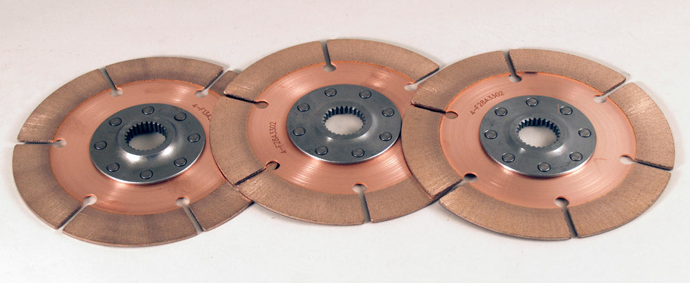 Tilton - OT-185 7.25” 3-Plate Metallic Clutch Disc Packs - "Back-to Back" Hub Configuration