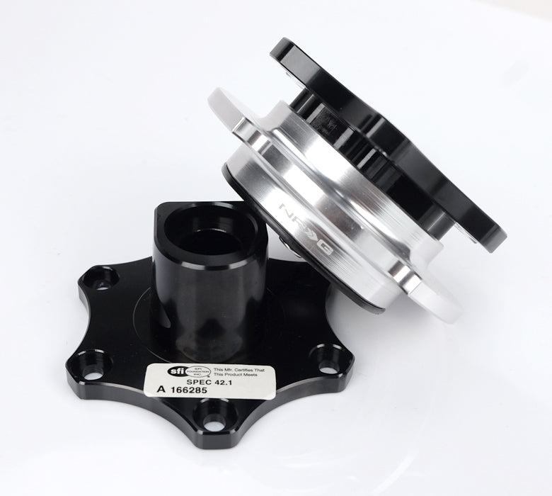 NRG SFI KEY WAY TYPE QUICK RELEASE BLACK-SILVER