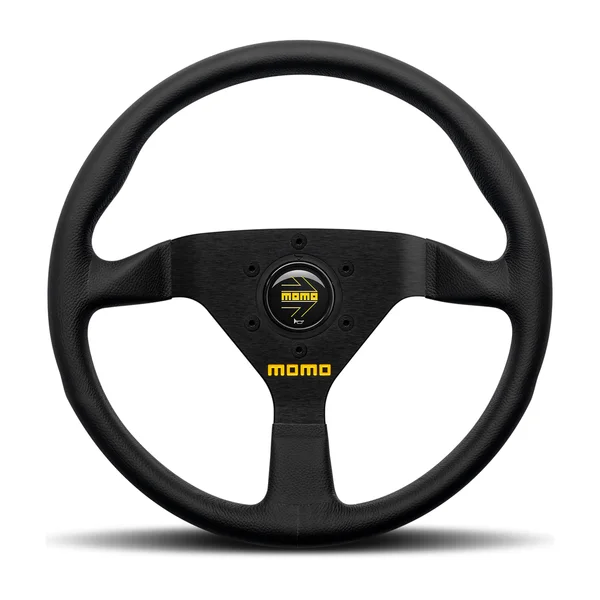 Momo MOD78 Steering Wheel 320 mm - Black Leather/Black Spokes