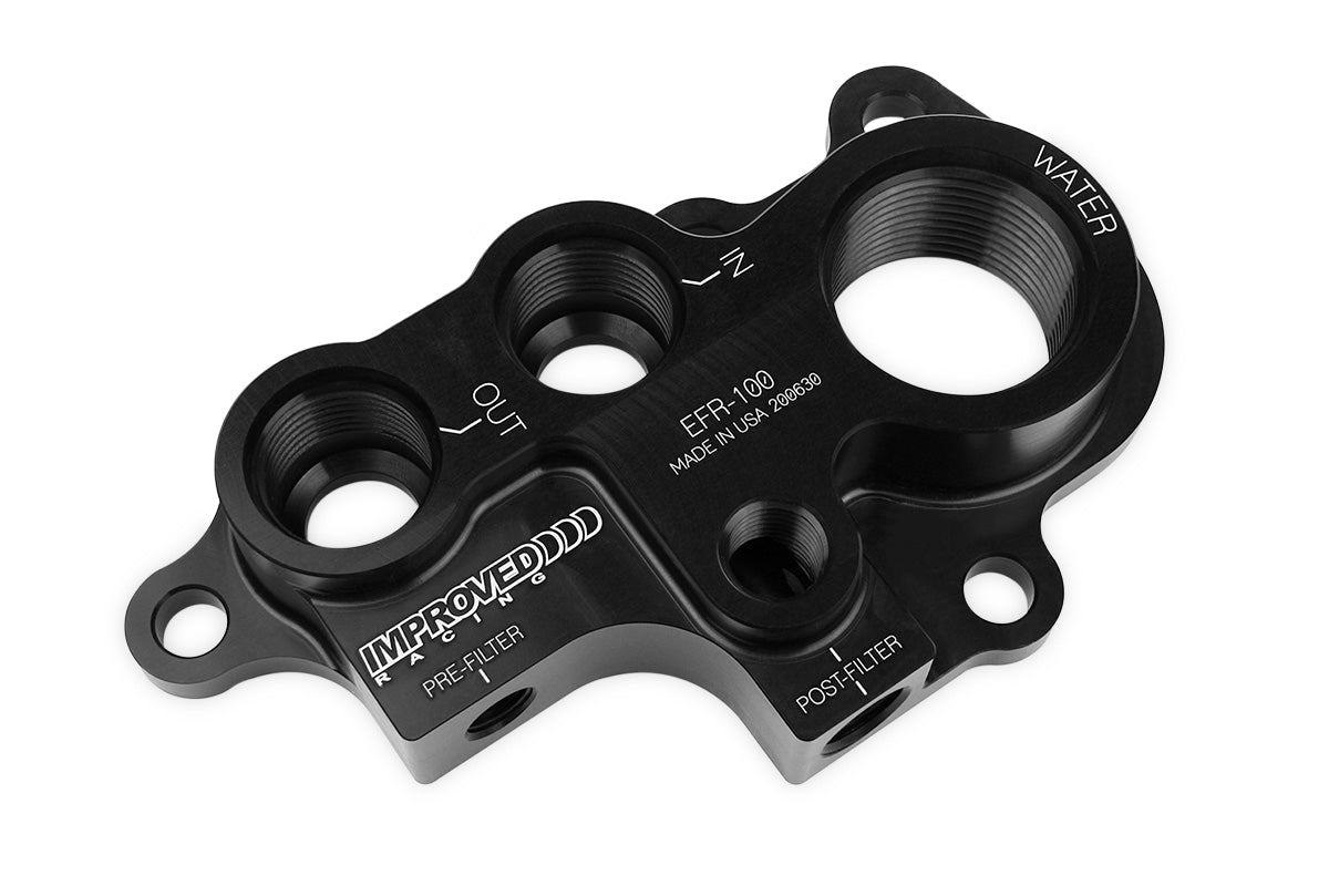 Improved Racing - Oil filter relocation and oil cooler adapter, Ford Modular V8