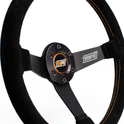 Max Papis Innovations - DO-H60-A Medium Dish Suede Steering Wheel