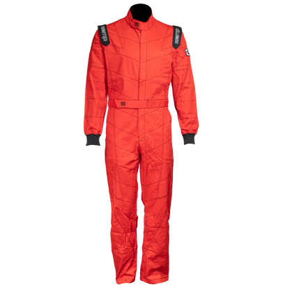 Zamp ZR-11 SFI 3.2A/1 Red Single Layer Youth Race Suit Medium