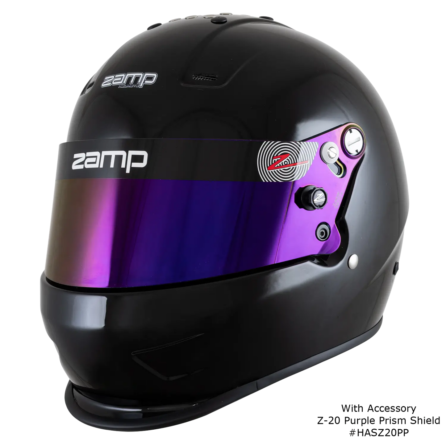 Zamp RZ-38 DIRT SNELL SA2025 Gloss Black X-Small Z-20 Clear Shield Series 29 Interior