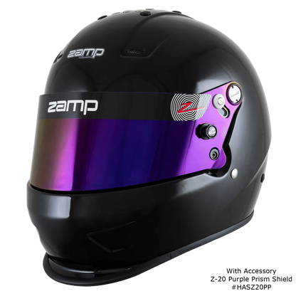 Zamp RZ-38 DIRT SNELL SA2025 Gloss Black X-Small Z-20 Clear Shield Series 29 Interior