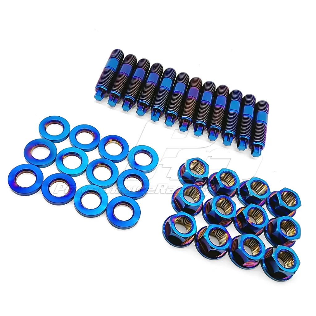 PHR - PHR Titanium Stud and Nut Kit for 2JZ Turbo Manifolds